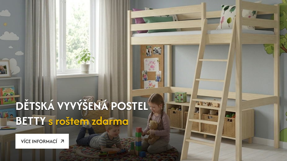 Dětská vyvýšená postel Betty